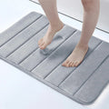 Ljojo Memory Foam Bath Mat Ultra Soft Non-Slip Water Absorbent Shower Rug