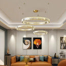 Modern Luxury Crystal LED Chandelier Pendant Lamp for Bedroom Living Room - Ljojo