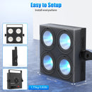 Ljojo™ Wash Lights 4x12W RGBW LED Par Lights for DJ Disco Party Event