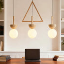 G9 Bulb Pendant Light with Natural Stone - Modern Wire Adjustable Design by Ljojo
