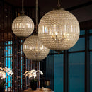 Ljojo Crystal Pendant Chandelier Light Fixture Modern Glass Hanging Lamp Nordic Living Room Bedroom