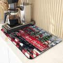 Absorbent Draining Mat by Ljojo: Antiskid Kitchen & Bathroom Quick Dry Pad