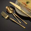 Ljojo 24-Piece Stainless Steel Cutlery Set for Restaurant Banquets