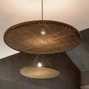 Japanese Retro Bamboo Pendant Light Handmade Wabi Sabi Rattan Hanging Lamp Ljojo