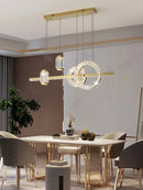 Ljojo Modern Crystal LED Chandelier - Stylish Lighting for Bars and Restaurants