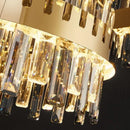 Ljojo Luxury Golden Crystal Round Ceiling Chandelier Light for Living Room