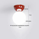 Ljojo LED Glass Iron Ceiling Light - Modern Nordic Style Home Indoor Lighting