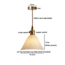 Ljojo Milky White Resin LED Pendant Light for Home Decor