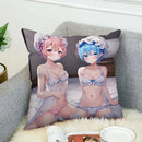 Ljojo 45x45 Cushions Covers for Bed Pillows, Sofa Anime Body Home Decor