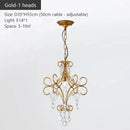 Iron Crystal Chandelier Luxury Boutique Modern Country Style for Living Room by Ljojo