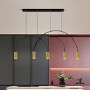 Ljojo Kitchen Island Suspension Arc Pendant Light LED Chandelier Stylish Hanging Lamp