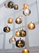 Nordic Luxury Glass LED Pendant Chandelier for Bedroom & Dining Room by Ljojo