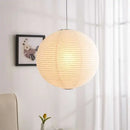 Japanese Rice Paper E27 Led Pendant Lights by Ljojo: Minimalist Nordic Chandelier Fixture