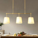 American Restaurant Modern Chandelier | Three-headed Wrought Iron Dining Room Lamps by Ljojo