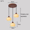 Ljojo Medieval Style Bedroom Chandelier Retro Pendant Lighting