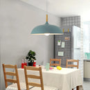 Ljojo Minimalist Modern Pendant Light Wood Aluminum Shade Office Restaurant Decor 110V 220V