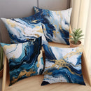 Blue Marble Texture Pillowcase: Ljojo Nordic Style Sofa Cushion Cover