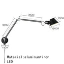 LED Vintage Folding Wall Lamp Creative Bedroom Chandelier by Ljojo