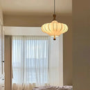 French Style Medieval Fabric Chandelier Pendant Lighting Solid Wood Hanging Lamp Ljojo