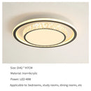 Ljojo LED Ceiling Light: Modern Remote Control Acrylic Crystal Fixture