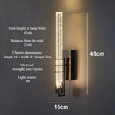 LED Crystal Wall Lamp Elegant Modern Foyer Lighting Fixture by Ljojo - SANDYHA Inspired