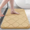 Ljojo Memory Foam Bath Mat Ultra Soft Non-Slip Water Absorbent Shower Rug