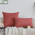 Ljojo Linen Decorative Cushion Covers for Sofa Living Room 45x45cm