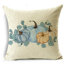 Big Blue Pumpkin Bike White Pillowcase Set for Home Decor - Ljojo