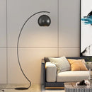 Ljojo Minimalist Fishing LED Floor Lamp in Black for Study Room Lighting