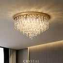 Modern European Luxury K9 Crystals E14 Ceiling Lamp Lustre Dining Living Villa Steel Led Light by Ljojo