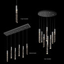 Ljojo Luxury Crystal Column Chandelier for Staircase LED Pendant Lamp