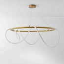 Ljojo LED Tube Ceiling Chandelier Pendant Light for Dining & Living Room