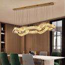 Ljojo Luxury Crystal Chandelier Pendant Light for Dining Room and Living Room
