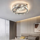 Ljojo Luxury Crystal Ceiling Lamp Stainless Steel Chrome Dimmable Hanging Light