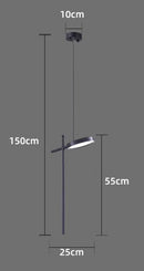 Italian Minimalist Headboard Pendant Lamp with Adjustable Multiple Headlights by Ljojo