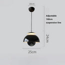 Ljojo Medieval Bauhaus Aluminum LED Pendant Light - Adjustable Hanging Wire Home Decor Lighting