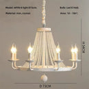 American Country Retro Crystal Chandelier Black Dining Room Bedroom Pendant Light by Ljojo