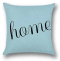 Ljojo Light Blue Linen Cushion Cover - 40x40 to 60x60 Pillowcase