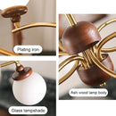 French Retro Glass Ball Chandelier Pendant Lamp Home Decor Lighting by Ljojo