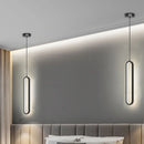 Ljojo LED Pendant Chandelier, Modern Minimalist Gold Black Hanging Lamp