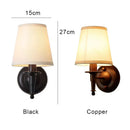 Vintage LED Ceiling Chandelier Lamp Fabric Pendant Light Fixture for Home Bedroom Dining - Ljojo