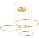 Ljojo Modern Acrylic LED Ring Chandelier for Home & Restaurant Decoration