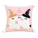 Cute Halloween Embroidered Throw Pillow Cover for Home Decor by Ljojo