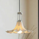 French Antique Style Ceramic Flower Pendant Lamp Bedroom Bedside Hanging Line Light by Ljojo