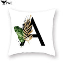 Floral Alphabet Pillow Case by Ljojo: Home & Car Decorative Cushion Cover
