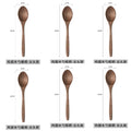 Ljojo Long Handle Wooden Soup Spoon Set of 6