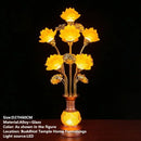 Ljojo LED Lotus Table Lamp: Illuminating Buddha's Presence in Worship Settings