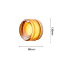 Round Glass LED Wall Lamp Sconce Light for Bedroom Living Room by Ljojo
