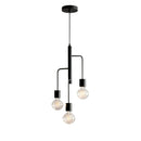 Nordic Chandelier Pendant Lamp for Bedroom with 3 Bulbs Hanging Light by Ljojo