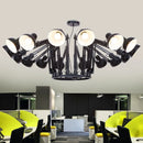 Modern Iron Chandelier Hanging Lusters by Ljojo for Office Desks and Dining Tables